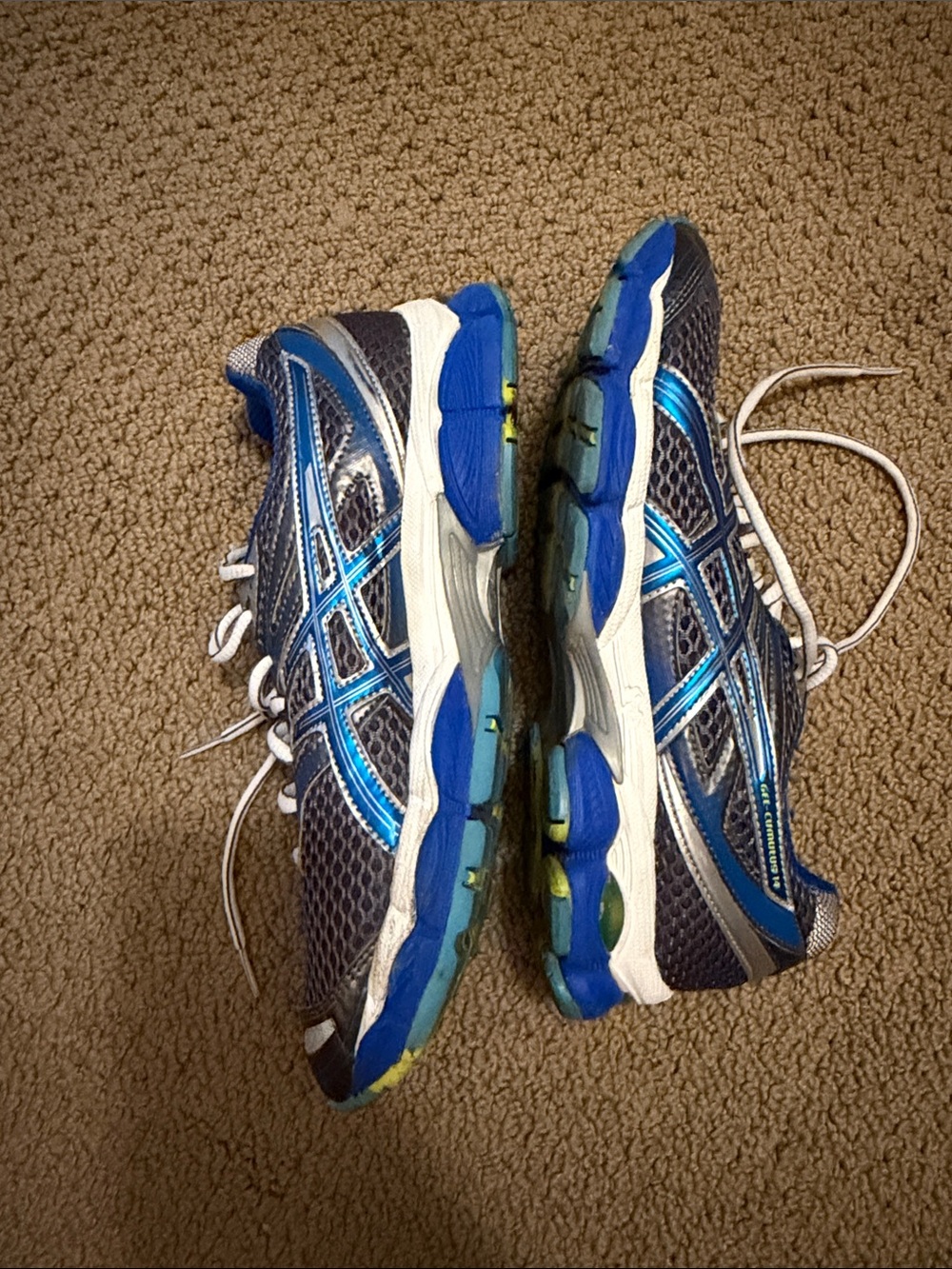 Women’s Blue Asics Athletic Running Shoes